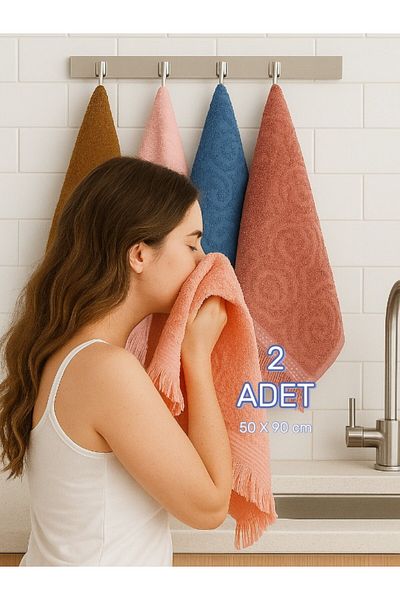 embays collection (2 Pieces) 50 X 90 cm Hand Face Towel, Jagar Towel, Fringed Towel, Dowry Towel, Asorti Towel