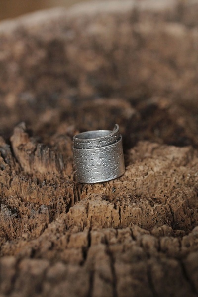 Clariss Adjustable Sheet Design Men's Ring