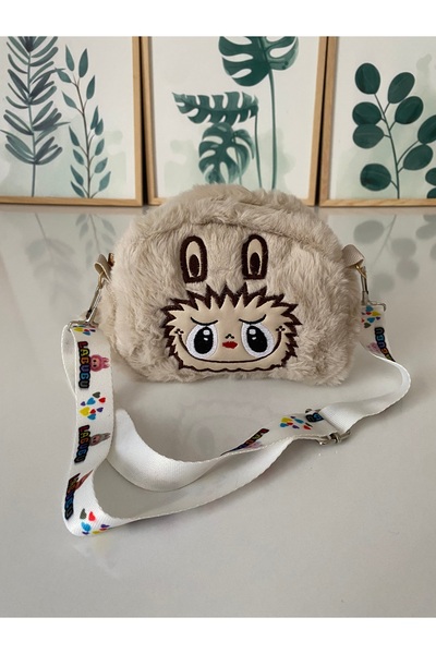 Petek Collection حقيبة لابوبو من القطيفة، حقيبة حضانة مدرسية