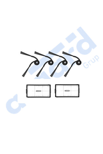 Asgard Grup Roborock Saros 10R-Q Revo Curv X compatibil cu 4 perii laterale 2...