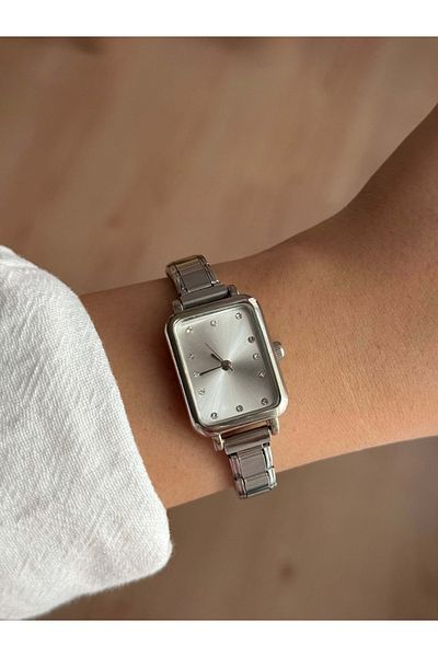 Vola Collection White Dial Steel Silver Band Nomination Women's Wrist Watch - 49