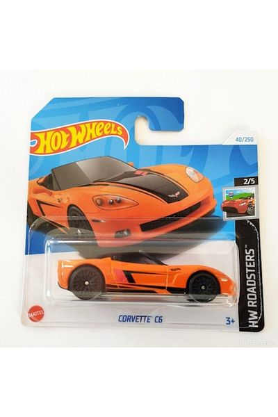 HOT WHEELS Masinuta metalica Hot Wheels 2024, Corvette C6, 1:64, Portocaliu