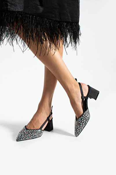 apelles Boty Dámské Korálkové Detailní Páskové Boty se špičatou špičkou Večerní společenské boty