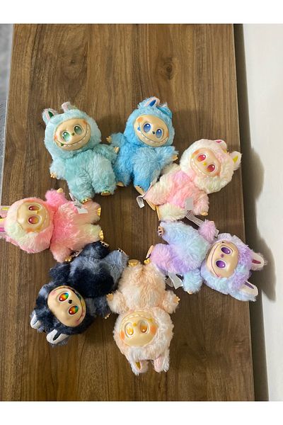 FEN TOYS A Quality Labubu Figure Plush Collectible Toy Charm Keychain