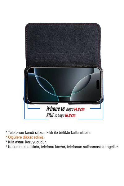 EXENAR iPhone 16 Belt Case - Belt Case with Belt Clip Cover