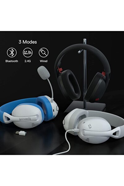REDRAGON H848 BT Wireless Gaming Headset - Lightweight - 7.1 Surround Sound - 40MM Drivers - Detacha