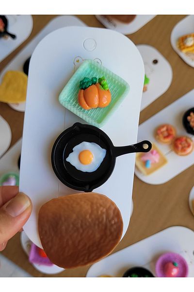 LO ADORO 3 Pieces Gastronomy Masterchef Buckle Chips Buckle Pan Basket Fun Buckles