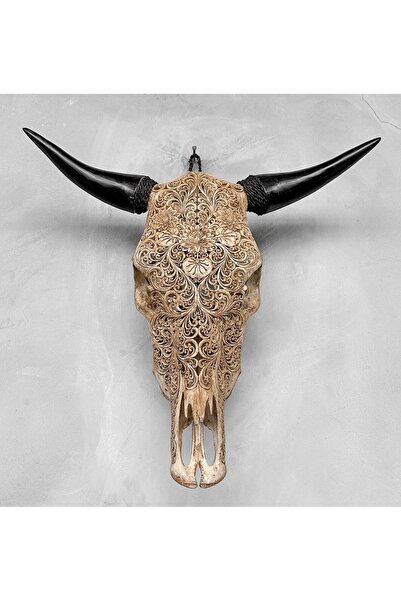 Store “Toruk – Gücün Ruhuyla Oyma Bufalo Kafası” El Yapımı Duvar Dekoru | Mit...