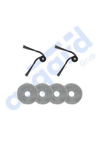 Asgard Grup روبروك ساروس 10R-Qrevo كيرف إكس متوافق مع فرشتين جانبيتين و4 ممسحات