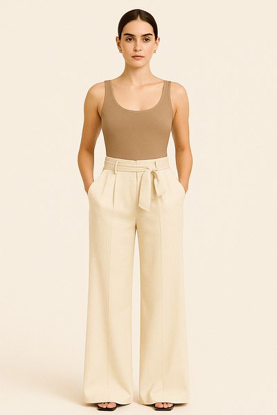 Machetta Women's Palazzo Pants Relaxed Fit