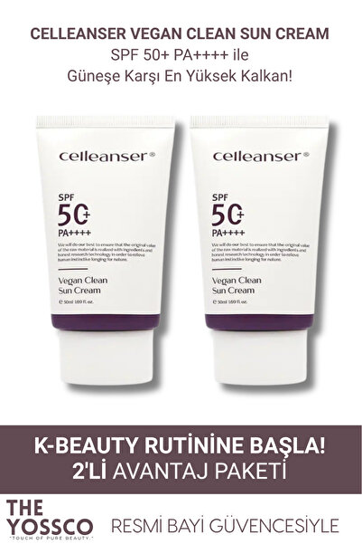 celleanser 2'li Cam cilt etkisi sunan,100.000 ppm Kombucha içeren nemlendiric...