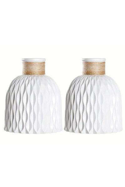 Minima Art Studio 2-Piece Nordic Style Bohemian Vase Pinterest Pampas Vase Decorative Living Room Accessory Table Ornament