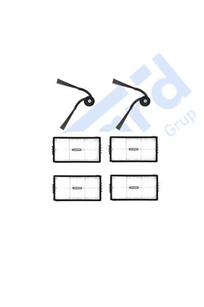Asgard Grup Roborock Saros 10R-Qrevo CurvX compatibil cu 2 perii laterale 4 f...