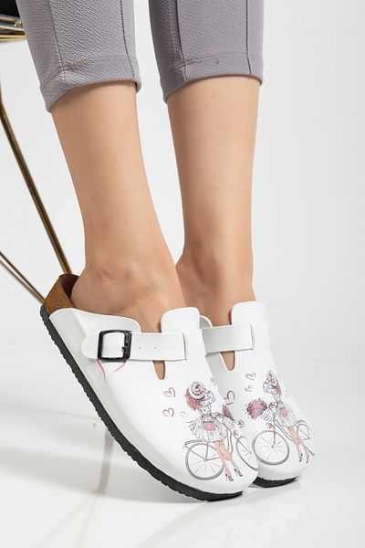 Valeriiastock New Season Printed Sabo Slippers Orthopedic