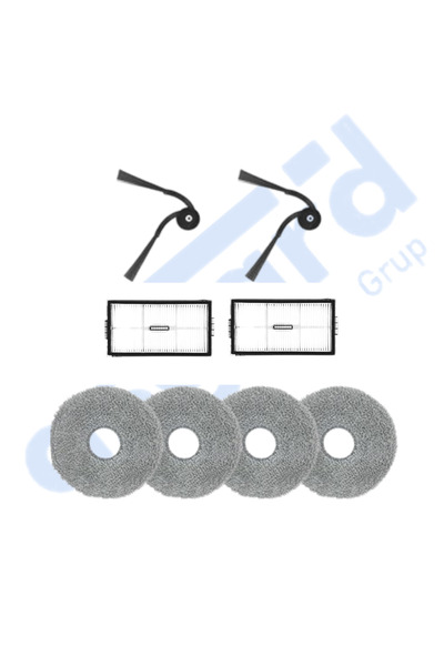 Asgard Grup Roborock Saros 10R-Qrevo CurvX compatibil 2 perii laterale 2 filt...