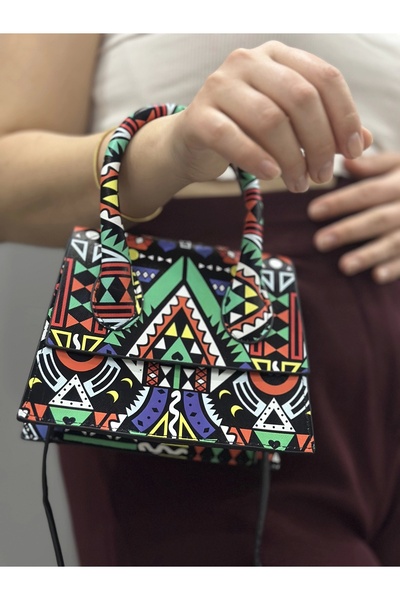 KAHSEN STORE Luxury Mixed Skin Bag