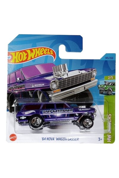 HOT WHEELS Masinuta metalica Hot Wheels '64 Nova Wagon Gasser, Colectia HW Ga...