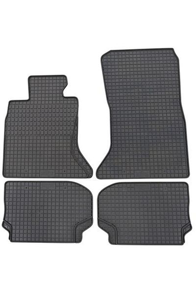 PETEX Set of 4 rubber car mats 15910PX, black, compatible with BMW 5 Series F10 and Touring F1
