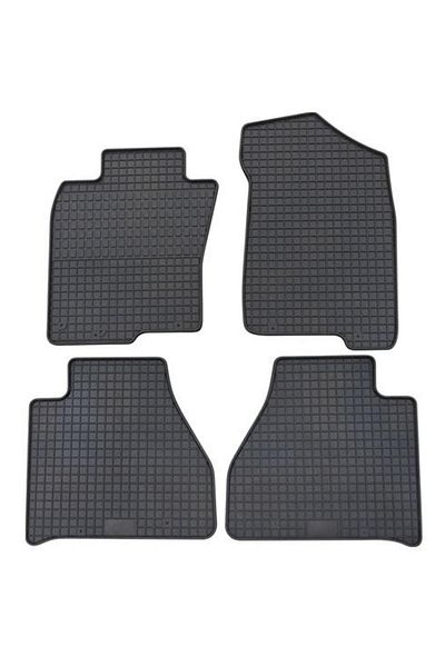 PETEX Set of 4 rubber car mats CSNBB 28510PX, black, compatible with Renault Alaskan