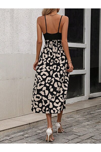 JANES Rochie de damă cu bretele dublu guler Janjan cu fundul din jerseu