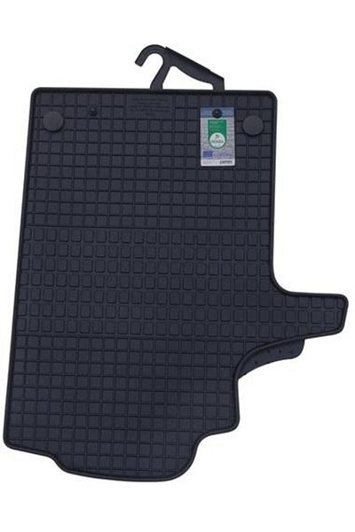 PETEX Set of 2 PETEX rubber car mats, black, front mounting, compatible with Mercedes Benz Vito (du