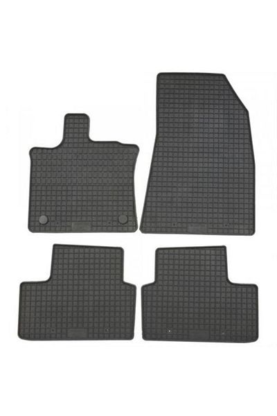 PETEX Set of 4 rubber car mats 28310PX, black, compatible with Renault Captur II, early model