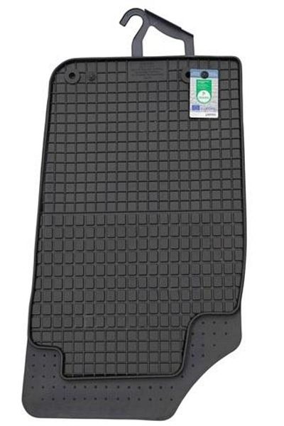 PETEX Set of 4 rubber car mats 25010PX, black, compatible with Peugeot 206 hatchback 2A/C, 20