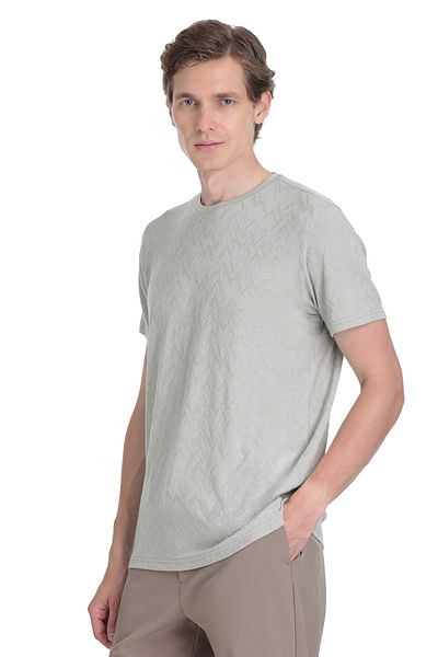 Hatemoğlu Khaki Regular Fit Crew Neck T-Shirt