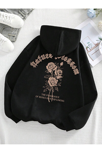 Framgan Unisex majica sa kapuljačom za žene/muškarce Y2k Rose Štampano Sa kap...