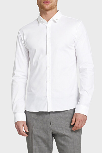 HUGO Streç Pamuklu Ekstra Slim Fit Klasik Yaka Gömlek Erkek GÖMLEK 50475678 199