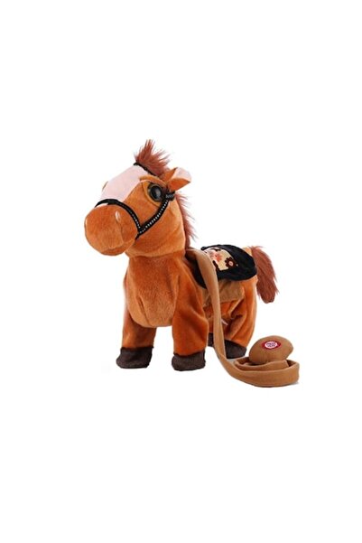 MASHASHOP Jucărie interactivă, Cal cu lesă, MASHASHOP, mers, sunet, maro desc...