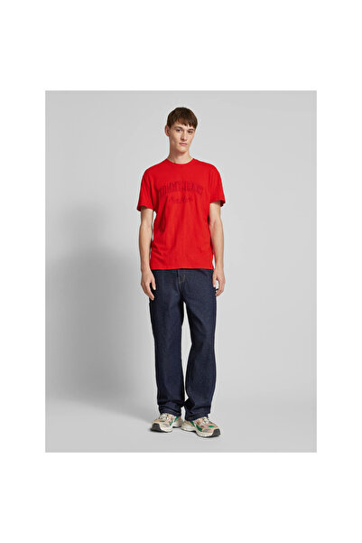 Tommy Hilfiger Logolu Erkek Bej T-Shirt