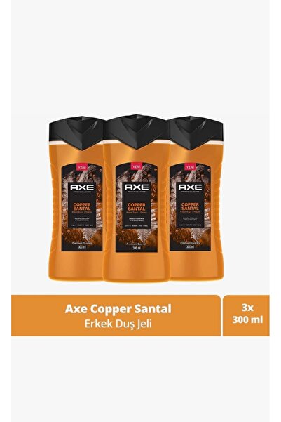 Axe Premium Collection Duş Jeli Copper Santal 3 In 1 Vücut Saç Yüz 300 ml X3