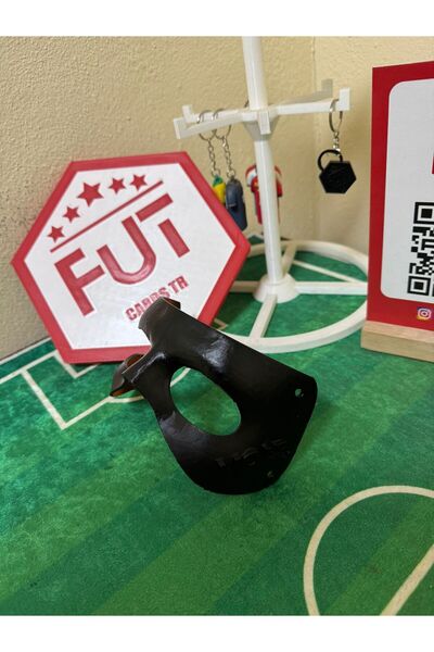futcardstr Futbolcu Maskesi Maç Desenli Lastikli