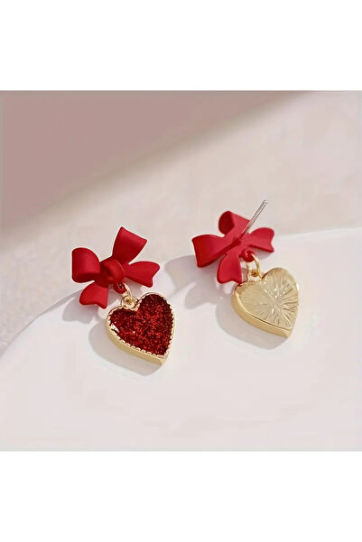 Fashionjewelery Candy Heart-Fiyonk Kalp Küpe