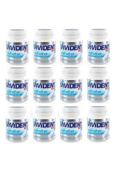 Vivident Xylit White Nane Aromalı Draje Sakız 67G x 12 Adet