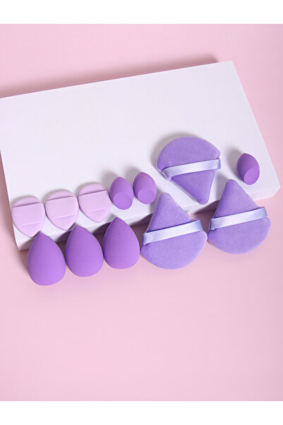 Choice1 مجموعة إسفنجات مكياج متعددة الاستخدامات مكونة من 12 قطعة، تتكون من 3 إسفنجات بودرة سائبة، و3 وسائد صغيرة