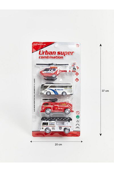 LC Waikiki Sports Style by Shining Store |   Toy First Aid Cars Set of 4