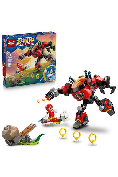 LEGO Set Sonic the Hedgehog - Knuckles vs. Dr. Eggman si robotul Egg Crusher (77005)