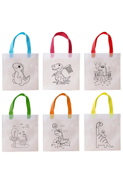 LWP Shop Paintable 6-Piece Dinosaur Bag
