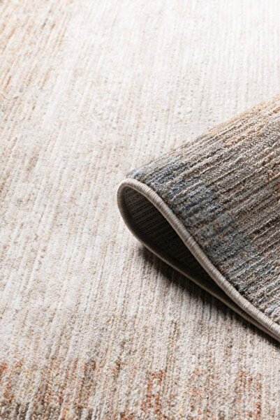 Pastel Halı Petra E131B Krem Bej Salon Oturma Yatak Odası Halısı