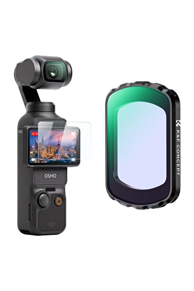 K&F CONCEPT Magnetic Clear-Natural Night Filter ( DJI Osmo Pocket 3 combo Uyumlu )