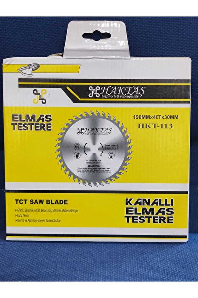 haktaş ELMAS TESTERE 190 MM X40 T X30 MM