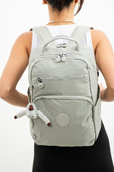 mackrock sports Unisex Water Resistant Crinkle Fabric Multi-Compartment Medium Size Dark Gray Color Laptop School and Backpack