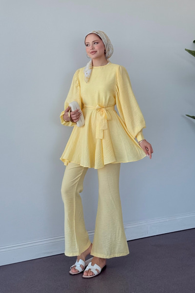 Şulemoda Giyim Tanya Trouser Suit Yellow