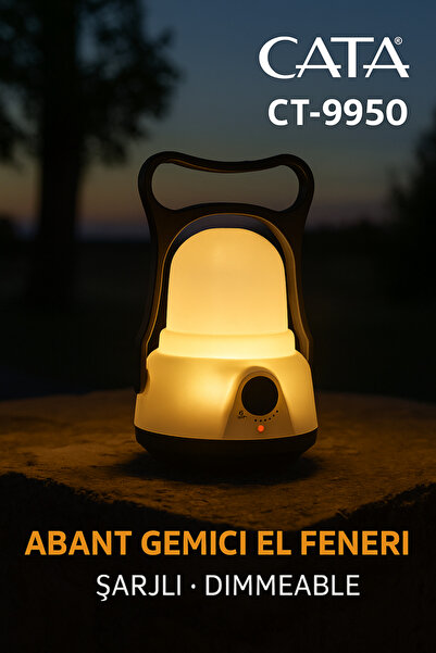 Cata Abant Gemici Şarjlı Dimmerli LED El Feneri