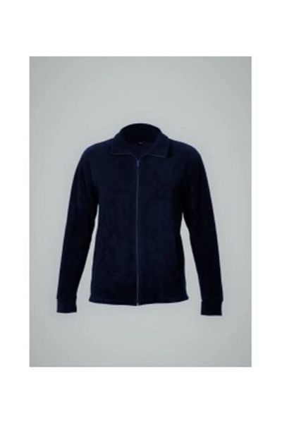 Bonnie Clyde Unisex Παλτό Fleece με φερμουάρ Navy Blue - Navy Blue - BCP1.UMPTPEOLTAR-LAC
