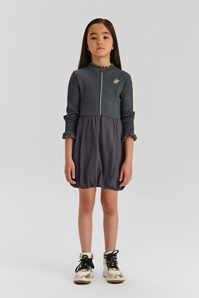 Beverly Hills Polo Club BG Store Kız Çocuk Gri Elbise