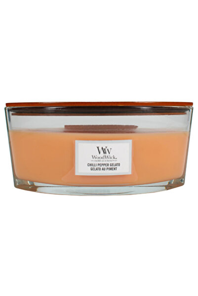 Wood Wick Lumânare parfumată - Înghețată cu ardei iute (Ellipse)