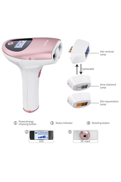 KINSEI BEAUTY T3 IPL Permanent Hair Removal for Face Lip Bikini Leg Body 1HR 1SR 1AC No Cooling Function